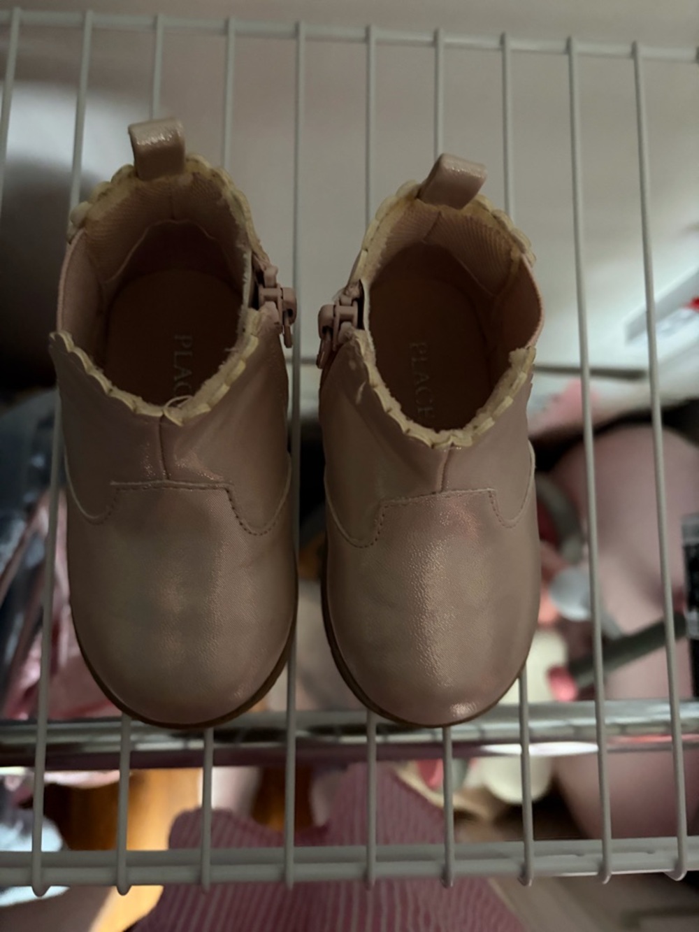 The Children's Place Rose Gold Metallic Ankle Boots for Kids